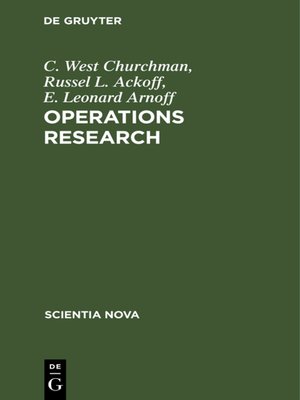 cover image of Operations Research